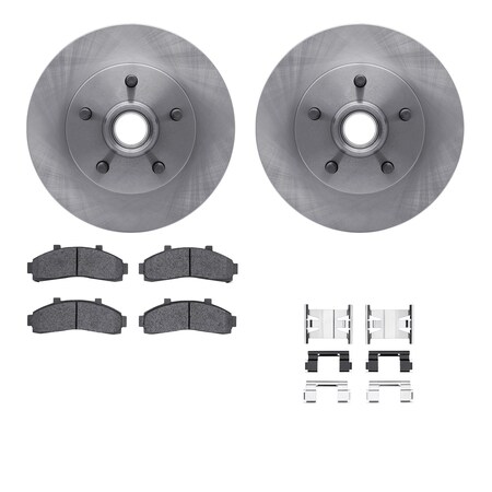 6312-54100, Rotors With 3000 Series Ceramic Brake Pads Includes Hardware